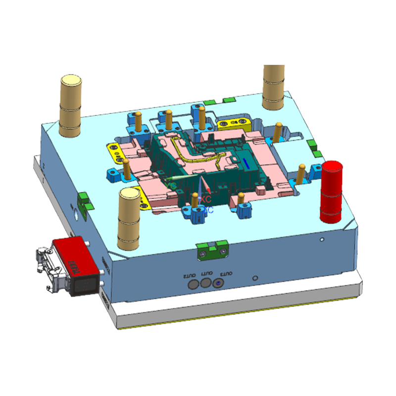 Push-To-Open-Spritzgussform für die Mittelkonsole