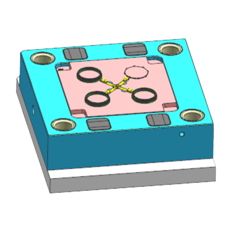 Spritzgussteil mit Schraubenmutter aus Kunststoff