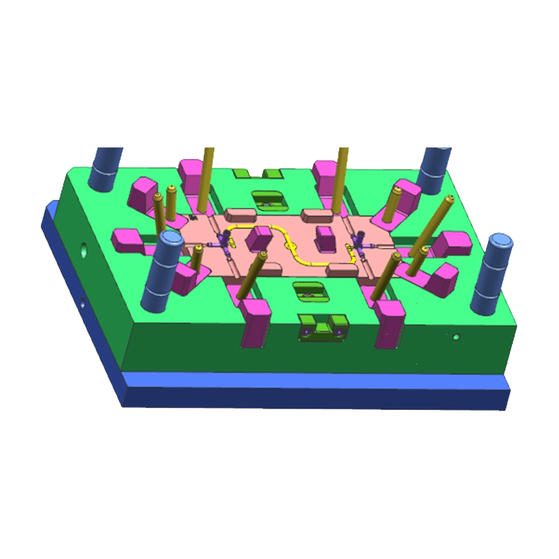 Kunststoff-4-Wege-Verbindungs-Spritzgussteile