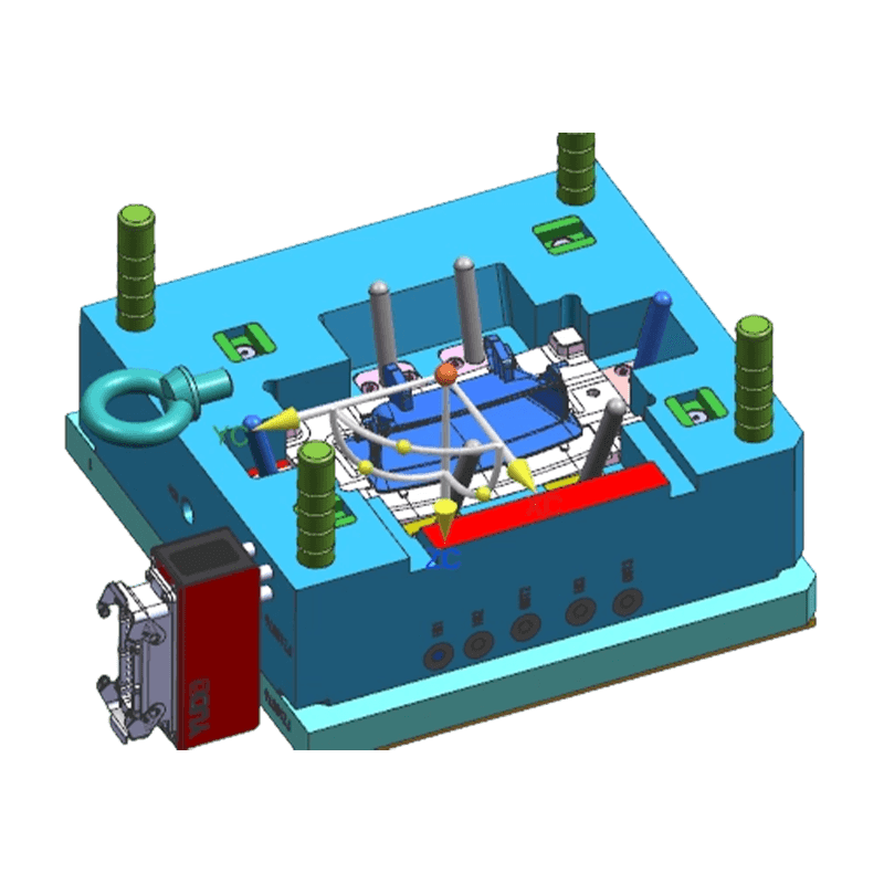 Klappbare Spritzgussform für Armaturenbrettaufbewahrung