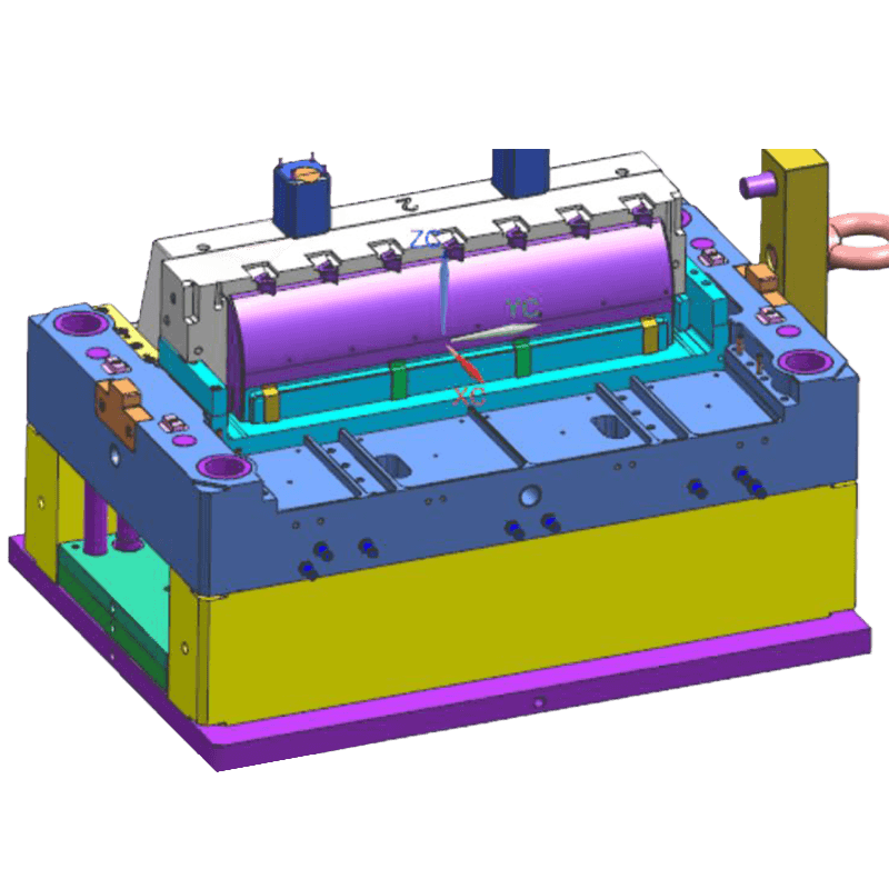 Spritzgussform für transparente dekorative Teile