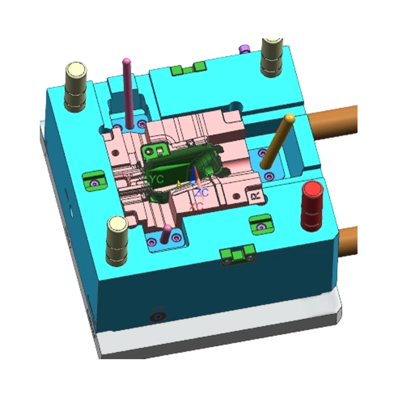 Spritzgussform für Kunststoffteile für Klimaanlagenentlüftungen in Kraftfahrzeugen