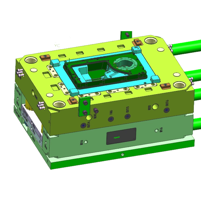 Laden von Pfahlschalen ohne Siebspritzgussform