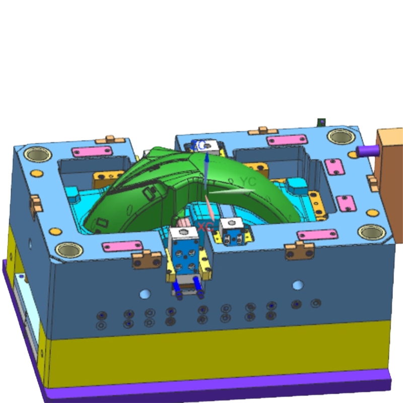 Spritzgussform für den vorderen Kotflügel eines Motorrads