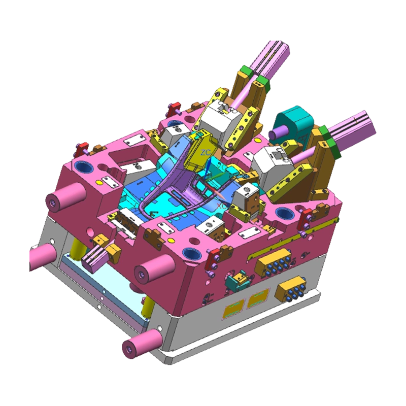 Spritzgussform für Zierleisten der Mittelkonsole