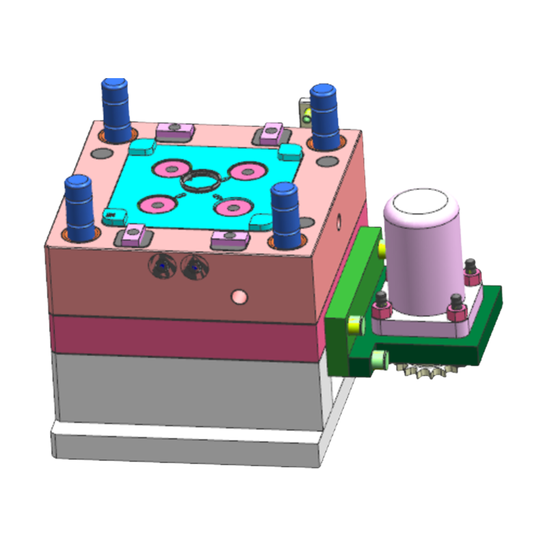 Spritzgussteil mit Schraubenmutter aus Kunststoff